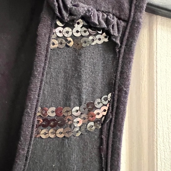 Forever21 Grey Sequined Stripes Tank Top - Picture 4 of 7